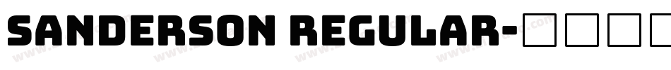 Sanderson Regular字体转换